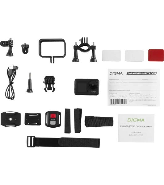 Экшн-камера Digma DiCam 980 1xCMOS 12Mpix черный