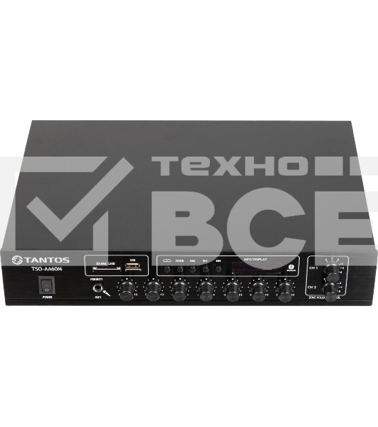 Усилитель Tantos TSo-AA60M выход 60Вт / 100Вт (00-00001841)