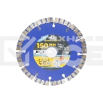 Диск отрезной алмазный турбо-сегментный, 150 x 2,3-2,4 x 10 x 22.2 мм, фото 1
