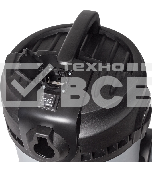 Строительный пылесос Bort BAX-1520-Smart Clean серый, 300/1400 Вт, уборка сухая/влажная, пылесборник бак, 20 л