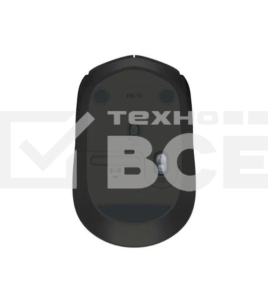 Мышь беспроводная Logitech M171 черный/серый, 1000 dpi, радиоканал, USB, кнопки - 3