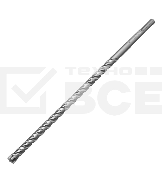 Бур по бетону Denzel цельная крестовая пластина, 12x315 мм, SDS PLUS