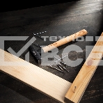 Молоток слесарный Denzel 400 г, кованый квадратный боек, буковая рукоятка, фото8