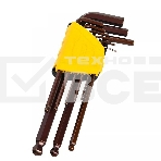 Ключ Deli Набор шестигранных ключей с шаром удлиненных Deli DL230709G 9 шт S2, размеры 1,5,2,2,5,3,4,5,6,8,10мм, пластиковый держатель, фото 1