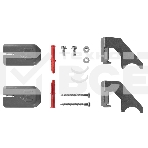 Комплект настенных регулируемых кронштейнов Royal Thermo Design 80, серебристые, фото7