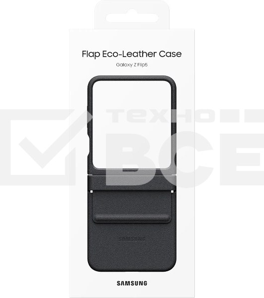 Чехол (клип-кейс) Samsung для Samsung Galaxy Z Flip5 Flap Eco-Leather Case B5 черный (EF-VF731PBEGRU)