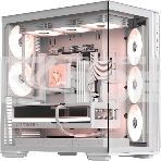 Компьютерный корпус Formula V Line Crystal Z7 PA White, ATX, TYPE-C*1, USB3.0*1, Front+Side Glass, SIDE 3x PERFORMANCE ARGB, REAR 2x PERFORMANCE ARGB, фото 1