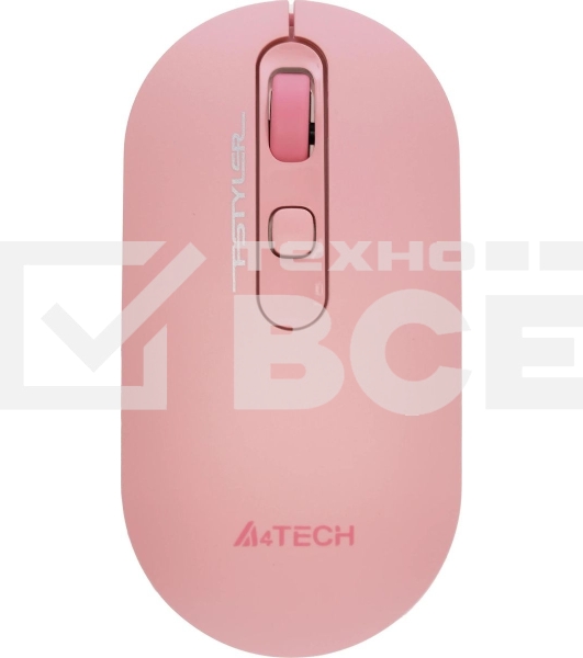 Мышь беспроводная A4Tech Fstyler FG20 розовый, 2000 dpi, радиоканал, USB, кнопки - 4
