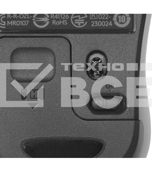 Мышь беспроводная Logitech M220 SILENT черный/серый, 1000 dpi, радиоканал, USB, кнопки - 3