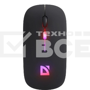 Мышь беспроводная Defender Touch MM-997 черный, 1600 dpi, радиоканал, Bluetooth, USB, кнопки - 4