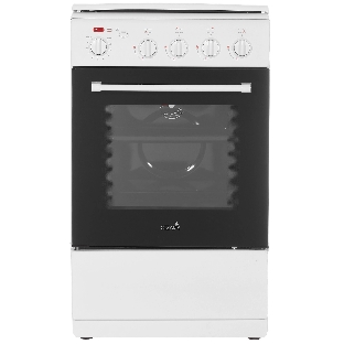 Плита комбинированная Cezaris ПГЭ 1000-03 белый, конфорок 4 шт, духовка 45 л, 51 см x 85 см x 52 см