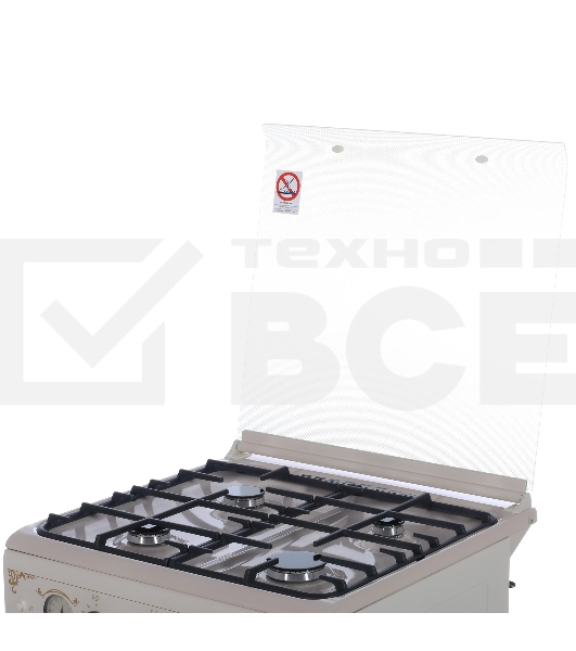 Плита газовая Gefest ПГ 6100-03 0279 бежевый, конфорок 4 шт, духовка 52 л, 60 см x 85 см x 60 см