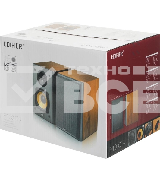 Колонки Edifier R1000T4 Wood Brown (24W)