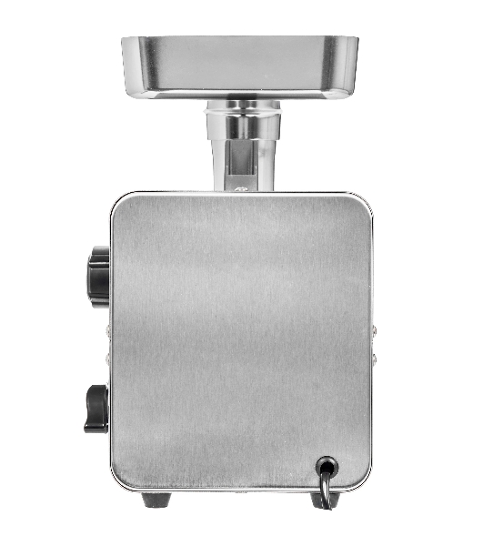 Мясорубка электрическая HOLT HT-MG-010 серый металлик, 3300 Вт, 3.5 кг/мин, реверс, насадки - 4