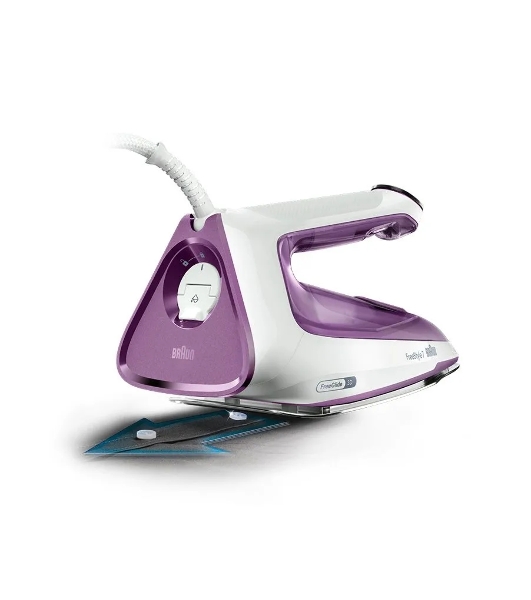 Утюг Braun FI7215VI белый/фиолетовый, 2000 Вт, 55 г/мин, 240 г/мин, 350 мл