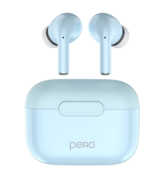 Беспроводные наушники PERO TWS06 COMFORT Light blue