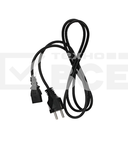 Кабель компьютер - розетка 220V (EURO) 1.8м, 3G 0,75mm медь, Telecom