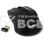 Мышь беспроводная SVEN RX-400W черный, 1400 dpi, радиоканал, USB, кнопки - 4, фото5