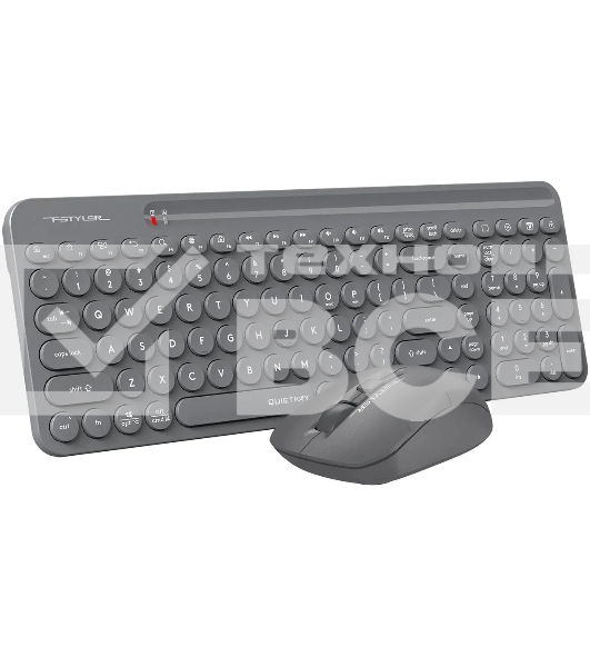 Клавиатура + мышь A4Tech Fstyler FG3300 Air2 клав:серый мышь:серый USB беспроводная slim Multimedia
