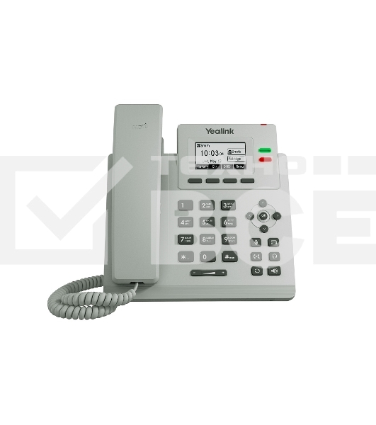 Телефон YEALINK SIP-T31P, цвет светло-серый, 2 аккаунта, PoE, шт