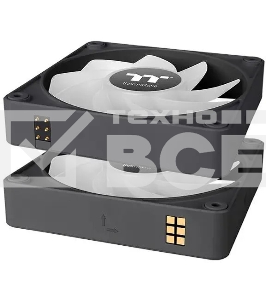 Вентилятор для корпуса Thermaltake CT120 EX Sync ARGB 120х120x25 черный 4-pin 28.5дБ (упак.:3шт) (CL-F181-PL12SW-A) Ret