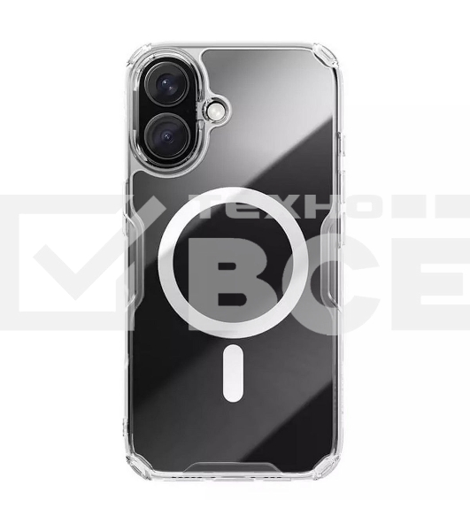 Чехол Nature TPU Pro Magnetic Case, белый, (AP iP16)