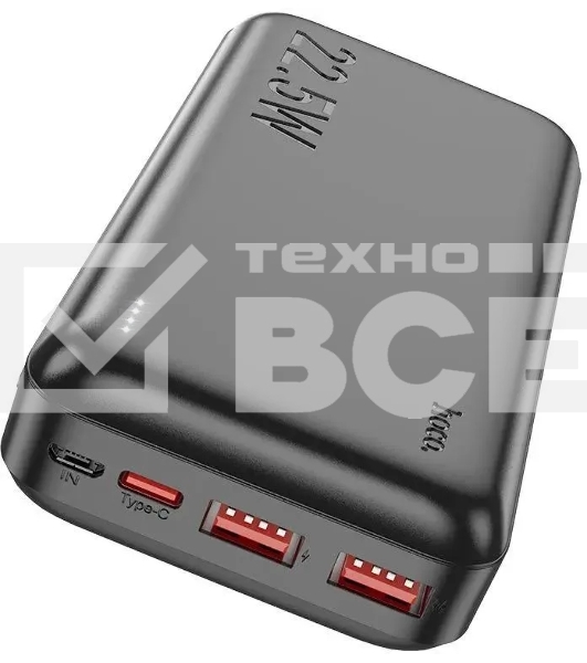 Портативный аккумулятор Hoco J101A Astute 20000mAh 22.5W 3A черный (82496)