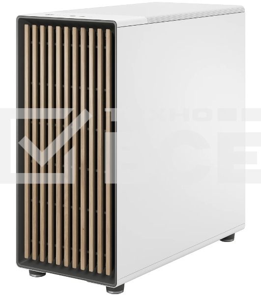 Компьютерный корпус без блока питания Fractal Design North XL, Full-Tower, 3x140мм, 2xUSB-A 3.2 + 1xUSB 3.2 Type-C E-ATX, ATX, mATX, mITX Wood panel, Chalk белый