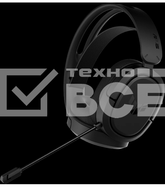 Игровые наушники ASUS TUF Gaming H1 WL черные (2.4 ГГц, 7.1 виртуально, 40мм, неодимовые магниты, 32 Ом, 20~20000 Гц, микрофон, USB-C, PC, Mac, PS4, Nintendo Switch, Xbox One, 90YH0391-B3UA00)