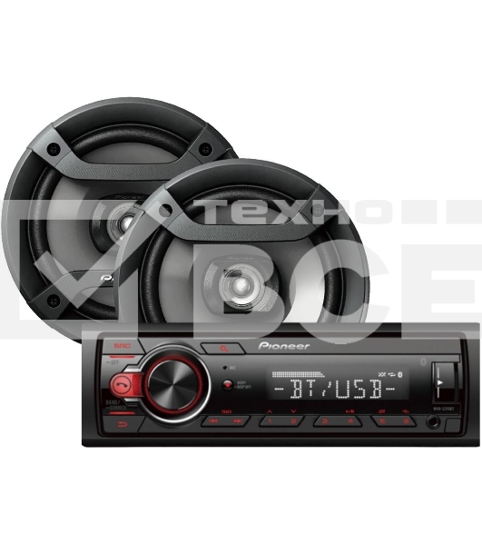 Автомагнитола Pioneer MXT-S216BT 1DIN 4x50Вт 1
