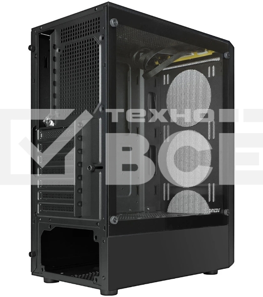 Компьютерный корпус Ginzzu CL121 ATX передняя панель Сетка