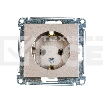 Механизм розетки 1-м СП AtlasDesign с заземл. 16А шампань SchE ATN000543, фото3