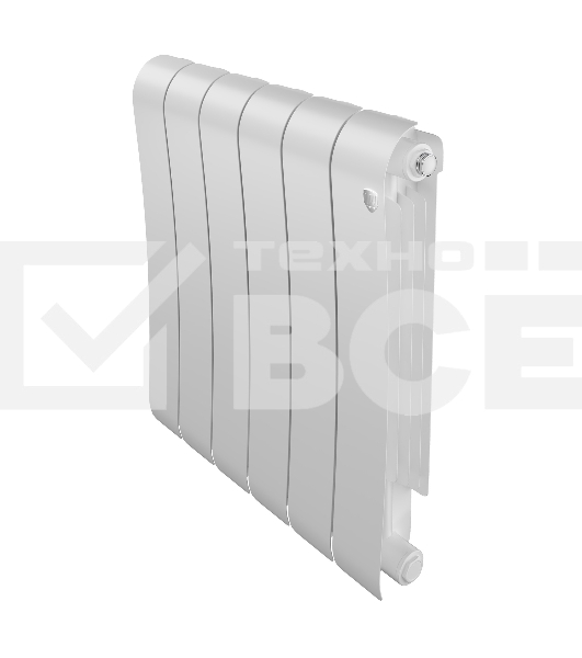 Радиатор биметаллический Royal Thermo Infinity 500 Bianco Traffico - 6 секц.