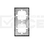 Рамка 2-мест. горизонт. ZIMA серый матовый LEZARD 704-7400-147, фото4