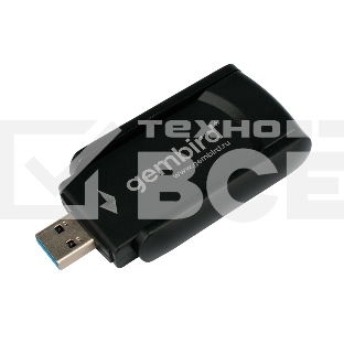 Сетевой адаптер WiFi+Bluetooth Gembird WNP-UA-020 двухдиапазонный с антеннами, 1300 Мбит, USB, 802.11b/a/g/n/ac