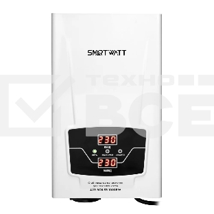 Стабилизатор напряжения для газового котла SMARTWATT AVR BOILER 1000RW (140W - 260W, 1000VA, 1 кВт, 50 Гц, розеток - 1,