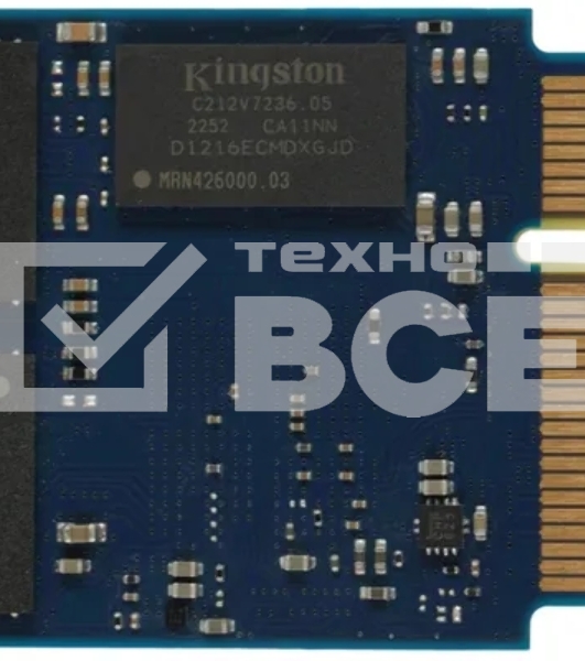 Накопитель SSD Kingston KC600, 512GB, mSATA, R/W 550/520