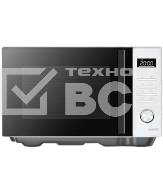 Микроволновая печь Centek CT-1563 белый, 23 л, 800 Вт, кнопки/поворотный механизм