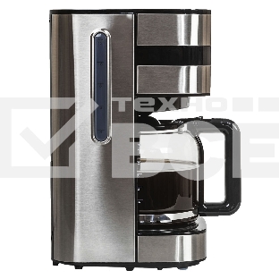 Кофеварка капельная JVC JK-CF28 черный/серебристый, исп. кофе - молотый, 1.5 л, 1000 Вт.