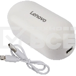Гарнитура LENOVO HT28, Bluetooth, вкладыши, белый, фото2
