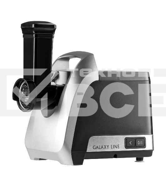 Мясорубка электрическая GALAXY LINE GL 2423 черная, 2200 Вт, 2,6 кг/мин, функция «Реверс», три диска для приготовления фарша - 3 мм, 5 мм и 7 мм, насадки для приготовления колбасок и кеббе, 3 насадки для овощерезки,  металлический лоток, защита двигателя 