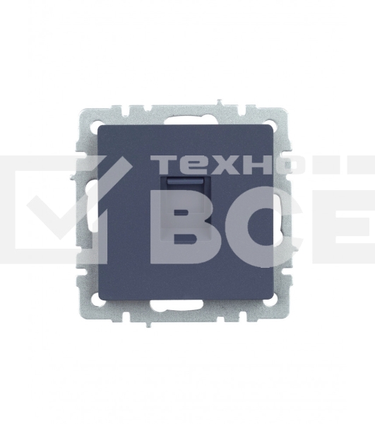 Розетка компьютерная IEK BRITE РК10-БрМ RJ45 кат.5E маренго