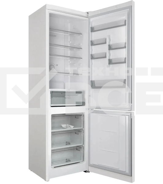 Холодильник Hotpoint HT 6200 W белый двухкамерный 240/83л морозилка снизу, No Frost