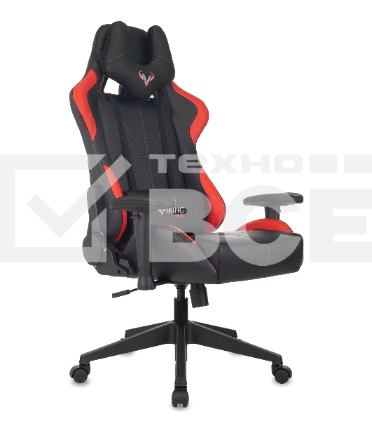 Кресло игровое Бюрократ VIKING 5 AERO RED черный/красный искусственная кожа