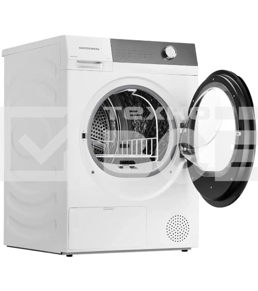 Сушильная машина Kuppersberg DM 610 W белый, 9 кг, сушка - тепловой насос, программ - 14, 59.5 x 85 x 68.5 см