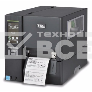 Принтер этикеток TSC MH641T термотрансферный, 600 dpi, 152 мм/сек, USB, RS-232, Ethernet, USB Host, чёрный