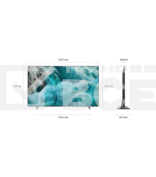 Телевизор ЖК 65'' QLED Samsung Ultra HD Tizen Smart TV черный