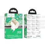 Сетевое зарядное устройство HOCO CS72A 1Type-C PD30W, белый, фото2