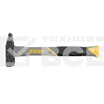 Молоток слесарный Denzel 300 г, кованый, фибергласовая рукоятка c TPR покрытием, фото2