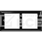 Рамка-суппорт 4 мод. Avanti для In-liner Front черный ДКС 4402914, фото 1